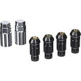 WHEEL MATE MUTEKI SR48 OPEN END LOCKING LUG NUT SET OF 4 – BLACK 12×1.50 48MM