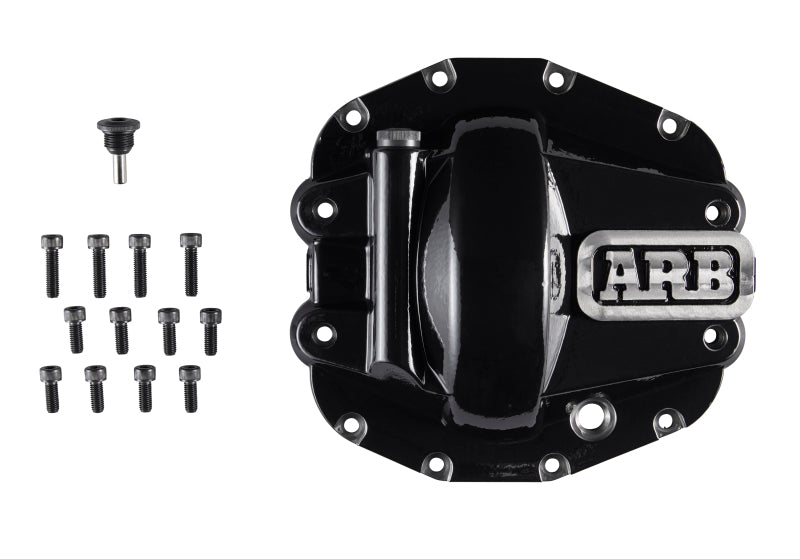 ARB Diff Cover Blk Jeep JL Rubicon Front - eliteracefab.com