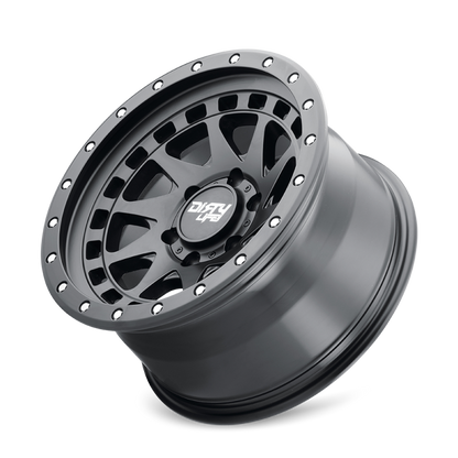 Dirty Life 9311 Enigma Pro 17x9/5x127 BP/-38mm Offset/71.5mm Hub Matte Black Wheel - Beadlock Dirty Life