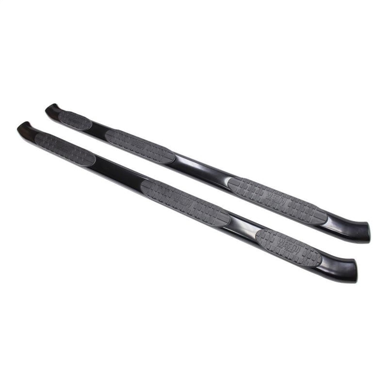 Westin 07-18 Chevy Silv 25/3500 Crew (8ft) (Excl Dually) PRO TRAXX 5 WTW Oval Nerf Step Bars - Blk