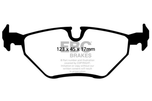 EBC 99-02 BMW Z3 Bluestuff Rear Brake Pads - eliteracefab.com