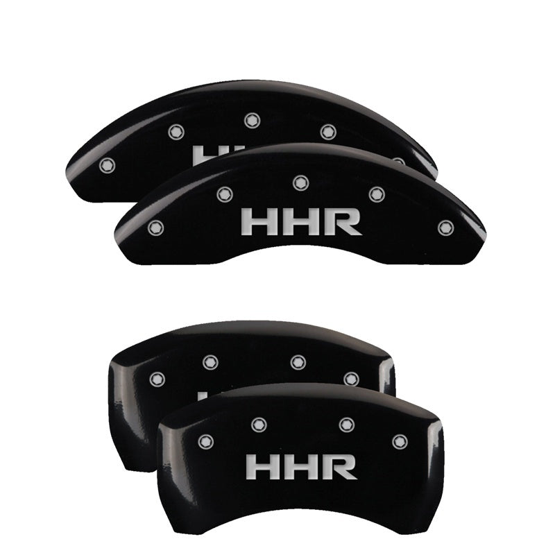 MGP 4 Caliper Covers Engraved Front & Rear HHR Black finish silver ch MGP