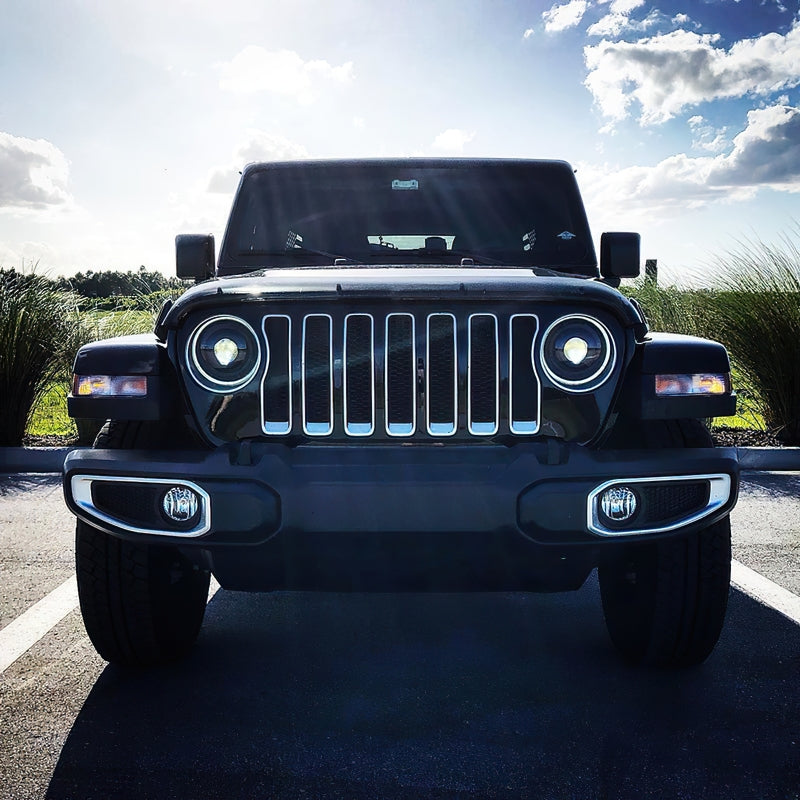 Oracle Jeep JL/Gladiator JT Oculus Switchback Bi-LED Projector Headlights - Amber/White Switchback - eliteracefab.com