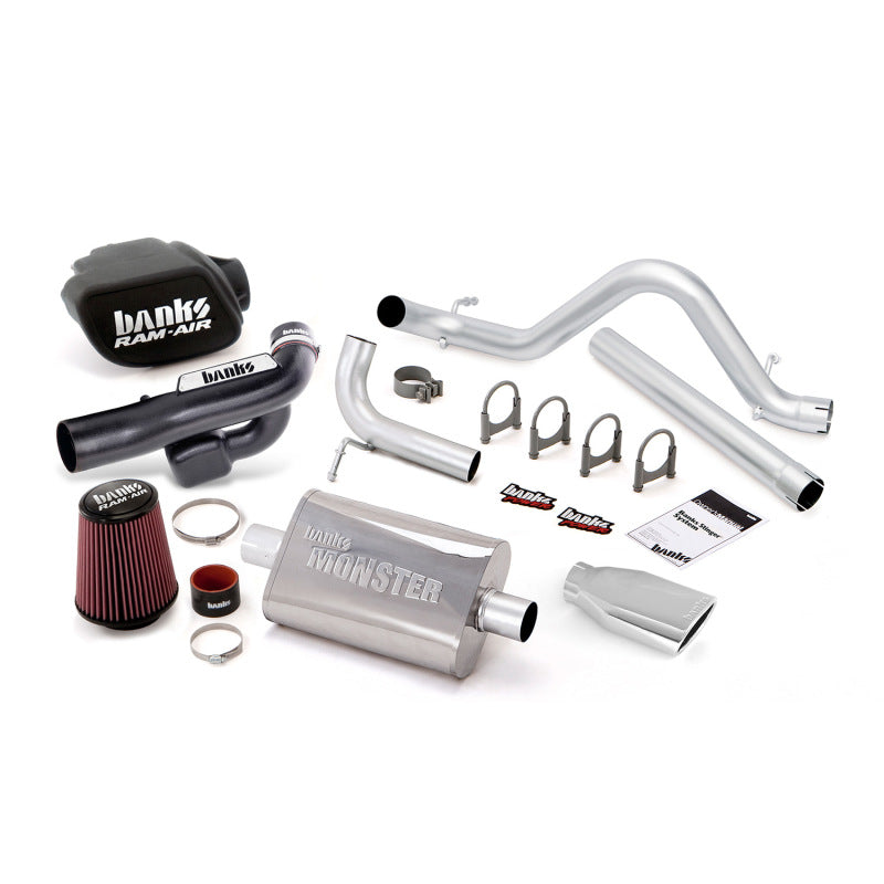 Banks Power 12-15 Jeep 3.6L Wrangler 4dr Stinger Sys (no AutoMind) - SS Single Exh w/ Chrome Tip Banks Power