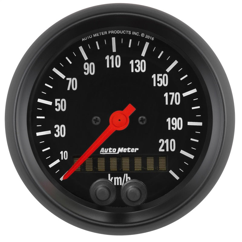 Autometer Z Series 3-3/8in 0-225KM/H (GPS) Speedometer Gauge 2680-M