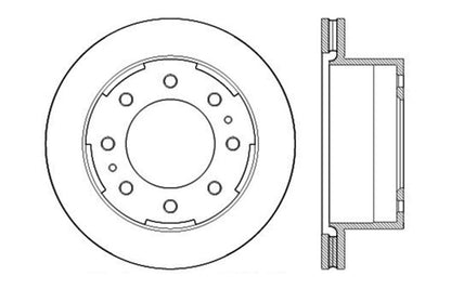 StopTech Sport Drilled & Slotted Rotor - Rear Left Stoptech