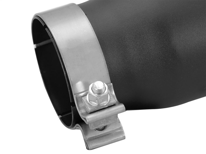 aFe MACHForce-XP 3.5in 409 Stainless Steel Exhaust Tip 3.5in x 4.5in Out x 12in L Clamp-On aFe