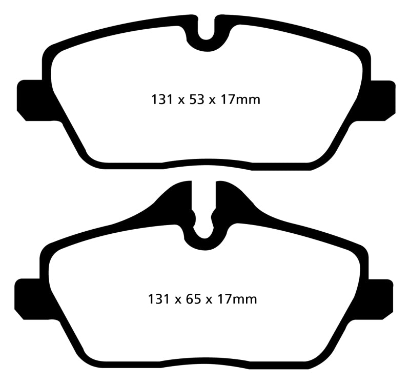 EBC 14+ Mini Hardtop 1.5 Turbo Cooper Greenstuff Front Brake Pads - eliteracefab.com