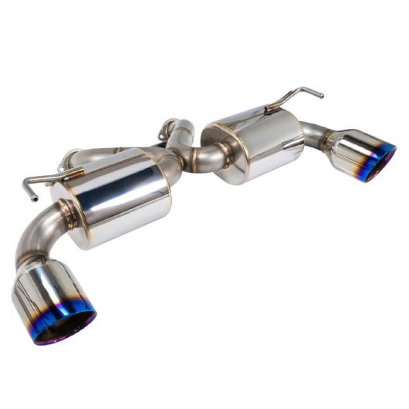 Remark Nissan 370Z (Z34) V2 Axle Back Exhaust w/ Burnt Stainless Steel Double Wall Tip - eliteracefab.com