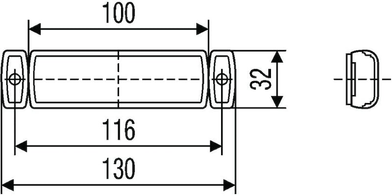 Hella 8645 Series 12V Amber Side Marker Lamp - eliteracefab.com