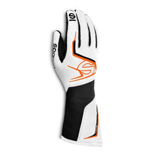 Load image into Gallery viewer, Sparco Gloves Tide K 12 WHT/BLK/ORG