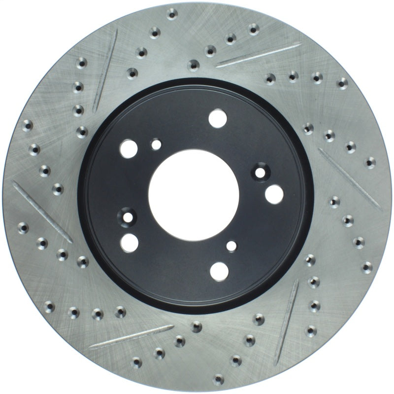 StopTech Slotted & Drilled Sport Brake Rotor Front Right 13 Honda Accord Sport - eliteracefab.com