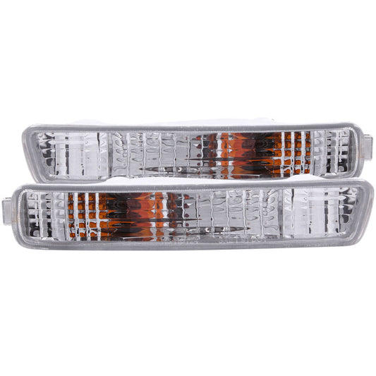 ANZO USA Honda Accord Euro Parking Lights Chrome; 1994-1995 - eliteracefab.com