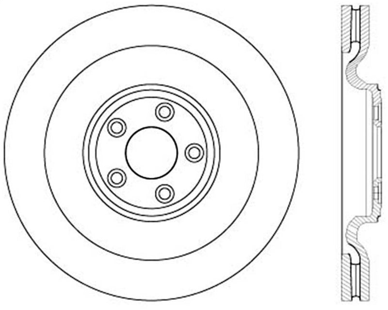 StopTech Slotted & Drilled Sport Brake Rotor Stoptech