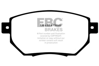 EBC 03-05 Infiniti FX35 3.5 Yellowstuff Front Brake Pads - eliteracefab.com