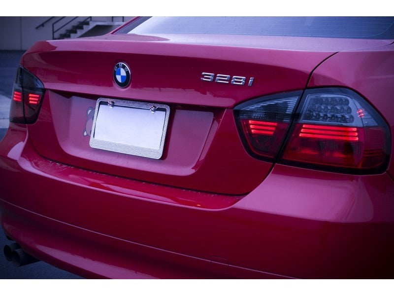 Spyder BMW E90 3-Series 06-08 4Dr LED Tail Lights Red Smoke ALT-YD-BE9006-LED-RS - eliteracefab.com