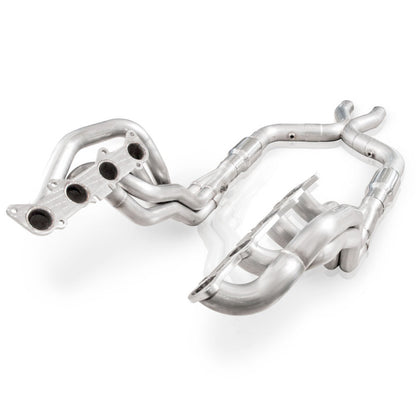 Stainless Power 2011-14 Mustang GT Headers 1-7/8in Primaries High-Flow Cats 3in X-Pipe - eliteracefab.com