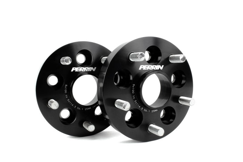 Perrin Wheel Adapter 25mm Bolt-On Type 5x100 to 5x114.3 w/ 56mm Hub (Set of 2) - eliteracefab.com