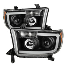 Load image into Gallery viewer, Xtune Toyota Tundra 07-13 LED Light Bar Projector Headlights Black PRO-JH-TTU07-LED-BK - eliteracefab.com