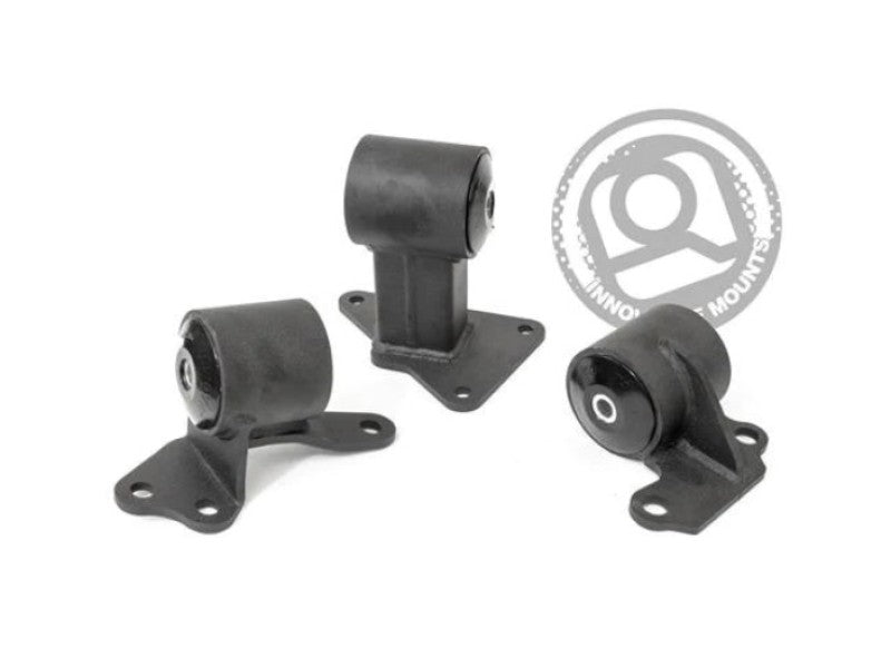 Innovative 94-97 Accord H/F Series Black Steel Mounts 95A Bushings (Auto Trans)