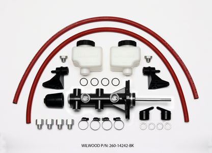 Wilwood Tandem Remote Master Cylinder - 15/16in Bore Black Wilwood