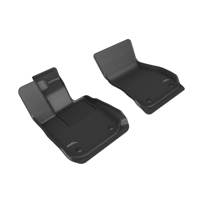 3D Maxpider L1BM11011509 2020+ BMW 8 Series Coupe/Convertible RWD Kagu 1st Row Floormat - Black 3D MAXpider