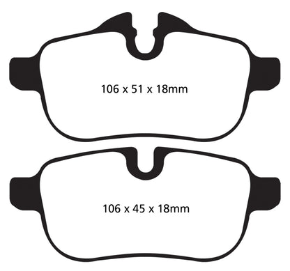 EBC RedStuff Rear Brake Pads - DP32046C EBC