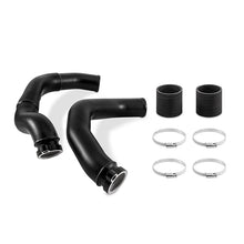 Load image into Gallery viewer, Mishimoto 2015+ BMW F8X M3/M4 Charge Pipe Kit - Wrinkle Black - eliteracefab.com