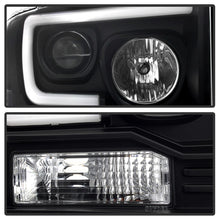 Load image into Gallery viewer, Spyder Ford F150 2005-2007 Projector Headlights - Light Bar DRL LED - Black PRO-YD-FS05V2-LB-BK - eliteracefab.com