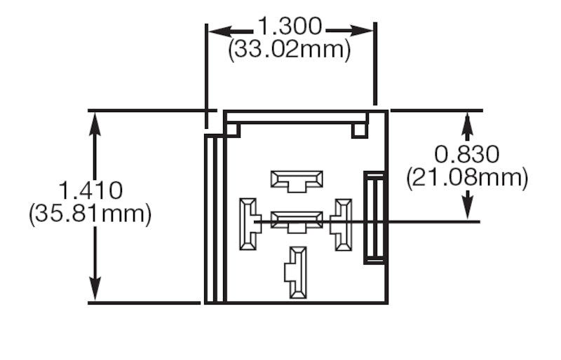 Hella Relay Socket Mini 5 Term Bkt 1