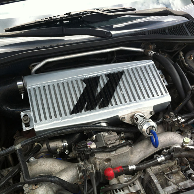 Mishimoto Subaru 02-07 WRX/04-07 STi Top-Mount Intercooler Kit - Powder Coated Silver & Red Hoses - eliteracefab.com