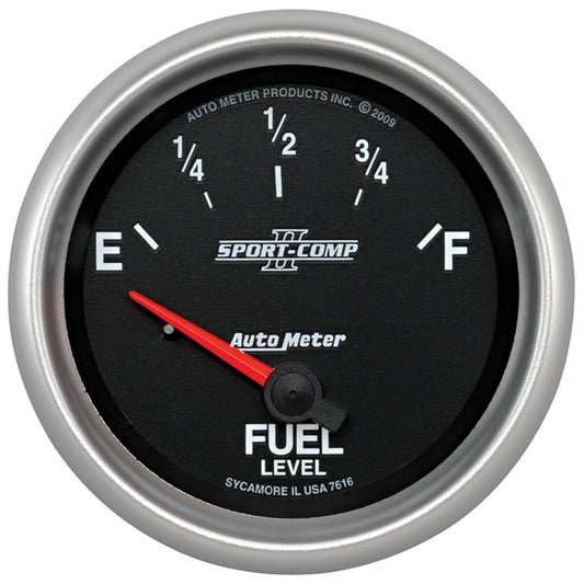 Autometer Sport-Comp II 2-5/8in Fuel Level Gauge 7616