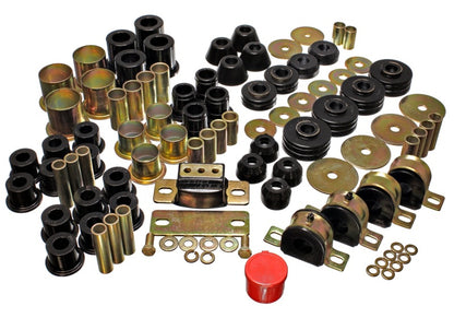 Energy Suspension 73-80 Chevrolet / GMC 2WD 1/2 Ton Pickup Black Hyper-flex Master Bushing Set - eliteracefab.com
