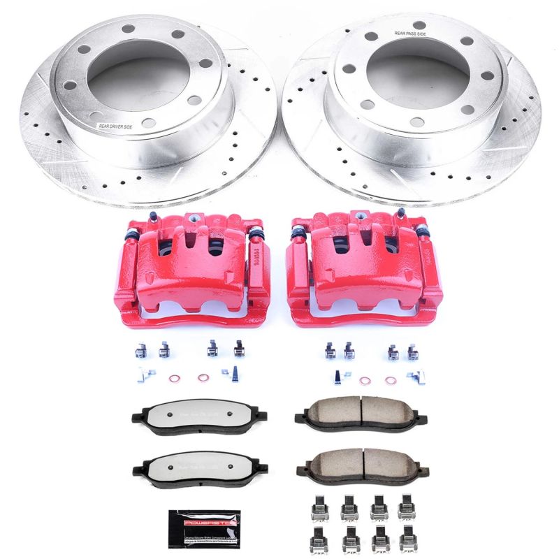 Power Stop 05-07 Ford F-250 Super Duty Rear Z36 Truck & Tow Brake Kit w/Calipers - eliteracefab.com