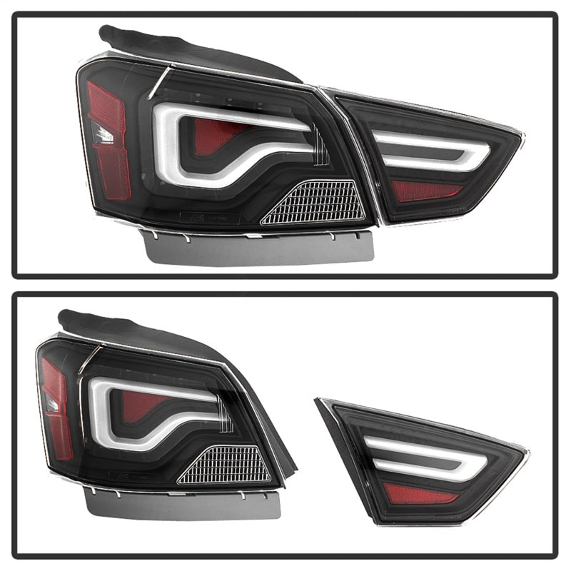 xTune 14-18 Chevy Impala (Excl 14-16 Limited) LED Tail Lights - Black (ALT-JH-CIM14-LBLED-BK) - eliteracefab.com