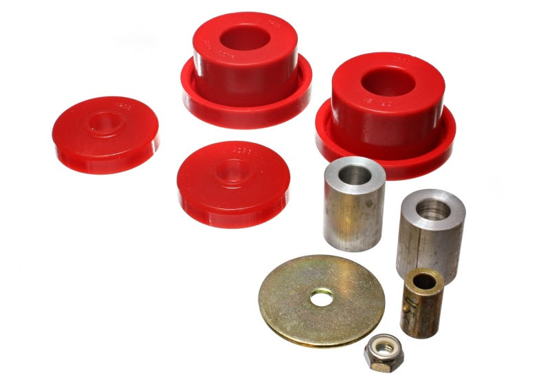 Energy Suspension 08-10 Chrysler Challenger/07-10 Charger RWD Red Rear Diff Mount Bushing Set - eliteracefab.com