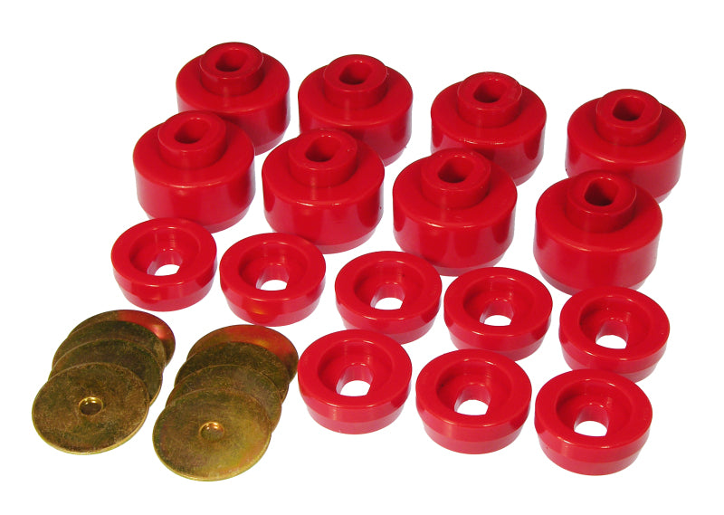 Prothane 99-06 Chevy Silverado 2/4wd Body Mounts - Red - eliteracefab.com