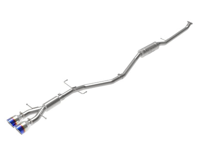 aFe Takeda 2.5in 304 SS Cat-Back Exhaust System w/ Blue Tips 17-20 Honda Civic Si Sedan I4 1.5L aFe