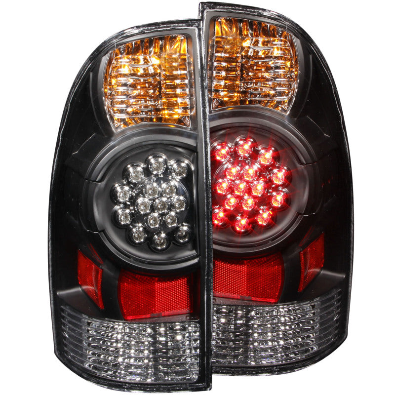 ANZO USA Toyota Tacoma Led Taillights Black; 2005-2015 - eliteracefab.com