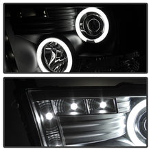 Load image into Gallery viewer, Spyder Dodge Ram 1500 09-14 Projector Headlights Halogen- CCFL Halo LED - Blk PRO-YD-DR09-CCFL-BK - eliteracefab.com