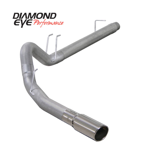 DIAMOND EYE 4" ALUMINIZED DPF BACK EXHAUST 08-10 6.4L FORD POWERSTROKE K4360A - eliteracefab.com