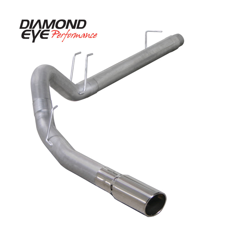 DIAMOND EYE 4" ALUMINIZED DPF BACK EXHAUST 08-10 6.4L FORD POWERSTROKE K4360A - eliteracefab.com