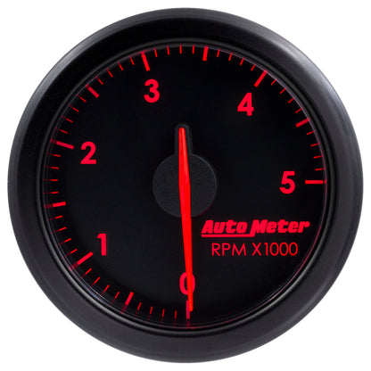Autometer Airdrive 2-1/6in Tachometer Gauge 0-5K RPM - Black 9198-T
