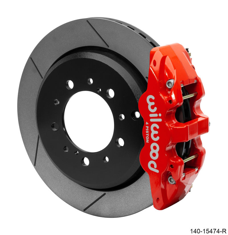 Wilwood AERO4 Rear Truck Kit 14.50in Red 2008-2015 Toyota Land Cruiser (J200) w/ Lines Wilwood