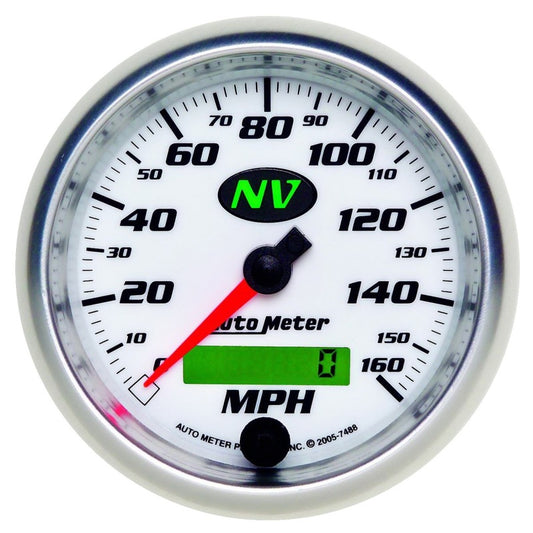 AutoMeter Gauge Speedometer 3-3/8in. 160MPH Elec. Programmable NV 7488