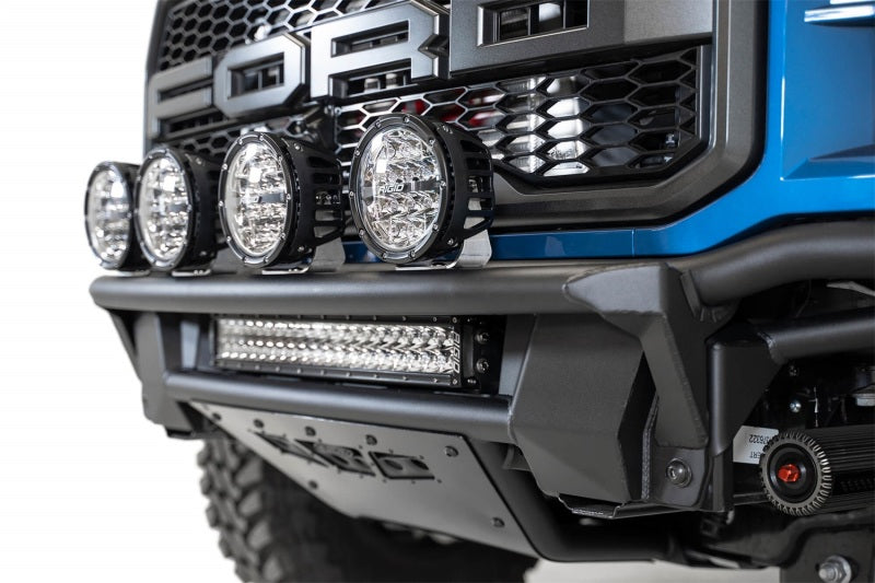 Addictive Desert Designs 17-20 Ford Raptor Pro Bolt-On Front Bumper - Hammer Black - eliteracefab.com