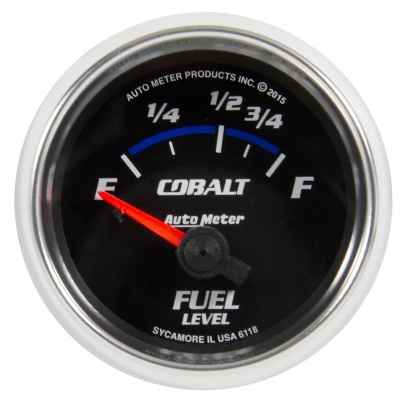 Autometer Cobalt Gauge Fuel Level 2 1/16in 16e To 158f Elec Cobalt 6118