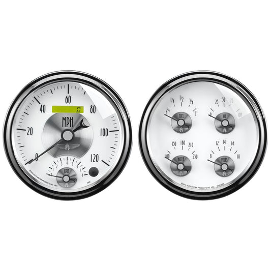 Autometer Prestige Series Pearl 5in Gauge Box Kit - Tachometer/Speedometer Combo / Oil Pressu 2008