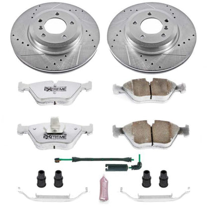 Power Stop 01-06 BMW 330Ci Front Z26 Street Warrior Brake Kit PowerStop