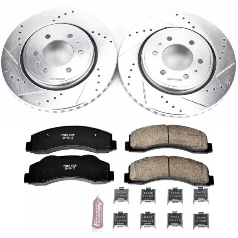 Power Stop 10-18 Ford Expedition Front Z23 Evolution Sport Brake Kit - eliteracefab.com